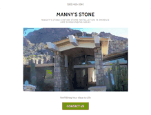 Tablet Screenshot of mannysstone.com